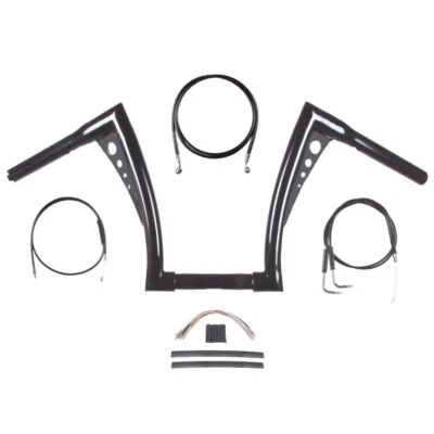 Kit de barra Santee Fat Bonanza 1996-2005 1/4" negra 14" Harley-Davidson Dyna Foto 1 de 2