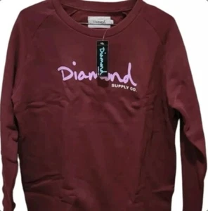 DIAMOND SUPPLY CO WOMENS SCRIPT CREW NECK Size M - Picture 1 of 2