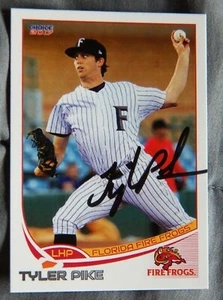 Atlanta Braves Tyler Pike Signed 2017 Florida Fire Frogs Auto Card - Imagen 1 de 1