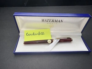 Waterman Preface FP, Burgundy Gold Fine Nib, GT, Box, Nice - Picture 1 of 10