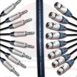 Van Damme & Neutrik Stage Snake. 2 4 8 12 16 Way Multicore Loom. Jack Female XLR - Picture 1 of 7
