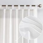  Linen Curtains for Living Room 63 Inch Length 2 Panels W50 x L63 Off White