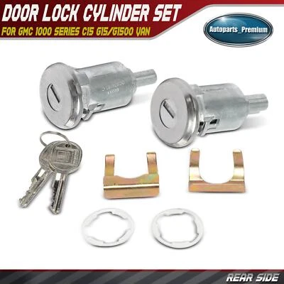 Juego de cilindros de cerradura de puerta con 2 llaves para GMC 1000 Series C15 G15/G1500 Van Jimmy Foto 1 de 4