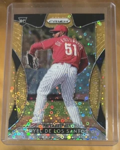 2019 Panini Prizm Rookie Orange Donut Prizm Enyel de los Santos #45/150 Padres - Picture 1 of 2