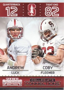 2015 Contenders Draft Picks Collegiate Connections #4 Andrew Luck/Coby Fleener