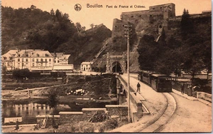 Bélgica Bouillon Pont de France et Château postal vintage B178 - Imagen 1 de 2