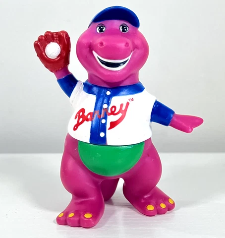 Vintage Barney the Purple Dinosaur Baseball Figure from Lyons Group 5 Inch Toy Cover