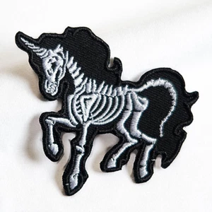 DIY Embroidered Skull Horse Sew On Iron On Patch Badge Applique Craft Transfer - Picture 1 of 4