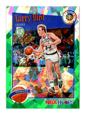 2019 LARRY BIRD Hoops Premium Stock Green Cracked Ice Prizm Parallel Card #289