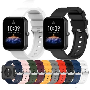 For Amazfit bip3 Replacement Silicone Watch Strap Watch Accessories - Picture 1 of 22