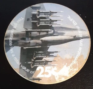 KL # M156, 2nd Print 2J25 25 cents AAFES Pogs from 2003 printing A.U. - Picture 1 of 2