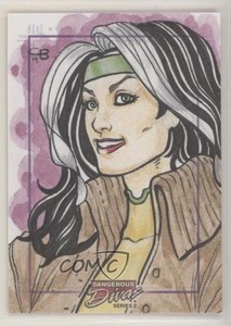 2014 Rittenhouse Marvel Dangerous Divas Series 2 1/1 Cassio Batista Sketch 1ci