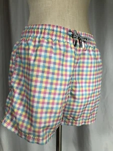 AZUL SIETE Mens Swim Shorts Pastel Check, XXL - Picture 1 of 6