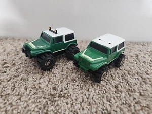Lot Of 2 Vintage Schaper Stomper 4x4 Green JEEP Renegade 1 Works, 1 Doesn't Work - Picture 1 of 13