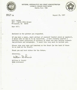 RARE! “First Space Shuttle" Dr Bill Lenoir Hand Hand Signed TLS Dated 1977 COA - Picture 1 of 2