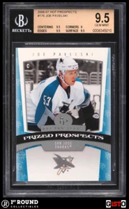 Tarjeta de novato Gisto Pop 1: Joe Pavelski RC BGS 9,5: 2006-07 Hot Prospects/1999 - Imagen 1 de 4