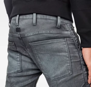 G-Star '5620 3D SUPER SLIM' Telar Cobler Gris Oscuro Elástico Denim W34 L32 - Imagen 1 de 16