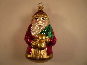 Vintage Glas Weihnachtsschmuck Weihnachtsmann Made in Germany - Bild 1 von 6