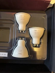 Philips Hue GU10 white and colour ambiance smart lightbulb with Bluetooth X3 - Picture 1 of 1