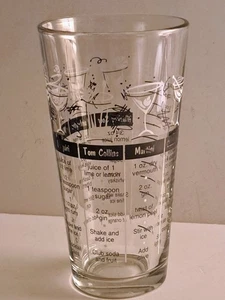 Retro Barkeeper Cocktail Mixglas mit Rezepten 6,75" - Bild 1 von 5