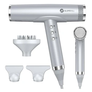 Slopehill Profi Haartrockner 2000W Ionen Haartrockner Premium Silber Brandneu - Bild 1 von 13