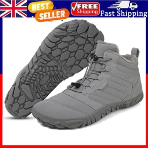 Botas de nieve de invierno informales al tobillo antideslizantes para senderismo escalada (gris 39). - Imagen 1 de 8