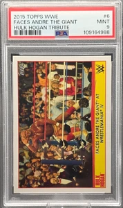 2015 Topps WrestleMania #6 Faces André the Giant (w/ Donald Trump cameo) PSA 9 - Picture 1 of 9
