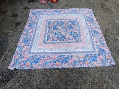 Funda de almohada floral Pottery Barn Teen X Lilly Pulitzer orquídea edredón completo 84"x88"  Foto 1 de 4