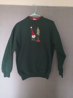 Suéter de Natal vintage M&C roupas esportivas tamanho médio - Imagem 1 de 4