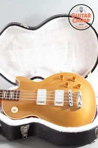 2012 Gibson Les Paul Standard Bass Goldtop - Oversized Body - Original Case - Picture 1 of 24