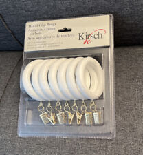 Kirsch 5 Bags White Pole Rings 1 3/8" 35 Total Wood Trends Curtain Drapery