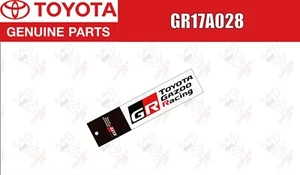 Pegatina de corte genuina TOYOTA GAZOO Racing negra GR17A028 FABRICANTE DE EQUIPOS ORIGINALES JDM - Imagen 1 de 8