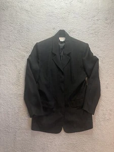 Talbots Blazer Womens Size 6 Black Pea Coat Formal 4 Button Closure Sport Coat - Picture 1 of 7