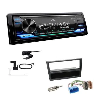 JVC Digital 1-DIN Autoradio DAB+ Bluetooth für Toyota Auris anthrazit - Bild 1 von 4