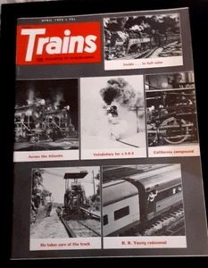 Trains Magazine April 1972 Across the Atlantic -  California Compound - Picture 1 of 1