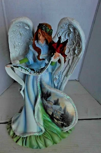THOMAS KINKADE PAINTER OF LIGHT ANGEL LIGHTS UP THE HOUSE ON HER DRESS - Picture 1 of 3