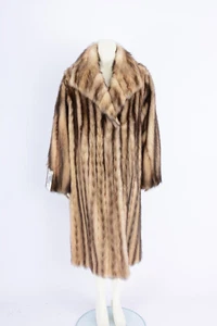 1251 polecat ferret furcoat vintage SIZE M / L german sable fur coat Luxury - Picture 1 of 7
