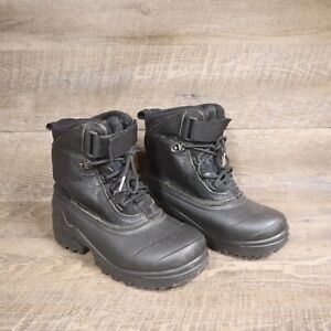 *NEW* Lands' End Black Hiking Winter Tall Boots Thinsulate Ultra Men's Size 8M