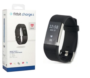 Fitbit Charge 2 Smart Bracelets Activity Tracker Heart Rate Monitor S & L Bands - Picture 1 of 9