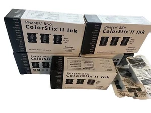 Phaser 860 ColorStix II Ink 3 Black Ink 016-1902-01 Tektronix Xerox NEW - Picture 1 of 2