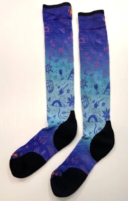 SMARTWOOL Esquí Dirigido Cojín Naturaleza Garabatos Estampado OTC Calcetines CAPRI Foto 1 de 3