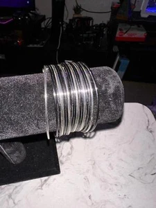 Elegant Silver Cuff Bracelet - Versatile Bangle Collection - Picture 1 of 2