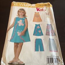 New Look KIDS! pattern 6695 - top Dress culottes - size A (3-8) - uncut Appliqué