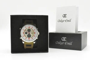 Oskar Emil Sport Cuarzo Reloj Hombre Reloj Hombre Impermeable Acero Inoxidable #78 - Imagen 1 de 13