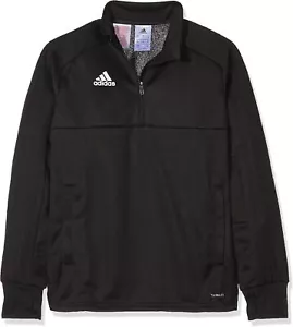 Adidas Kids Long Sleeve Shirt CON18 TR2 Y Sweatshirt, Black / White, 7-8 Years - Picture 1 of 4
