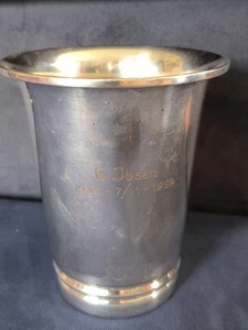 Alte versilberte Vase 13 cm Pokal Becher von Chor, Denmark 1959 Gravur Ibsen - Bild 1 von 15