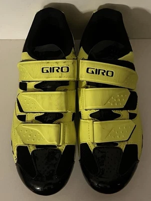 Zapatos de ciclismo Giro Techne con tacos Shimano EE. UU. Hombres Talla 8 amarillo neón y negro Foto 1 de 4