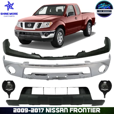 Front Bumper Fase Bar & Fog Light Assembly For 2009-2017 Nissan Frontier - Изображение 1 из 4