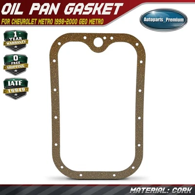 Junta de cárter de aceite del motor para Chevrolet Metro 1998-2000 Geo Metro 1996-1997 L3 1,0 L Foto 1 de 4