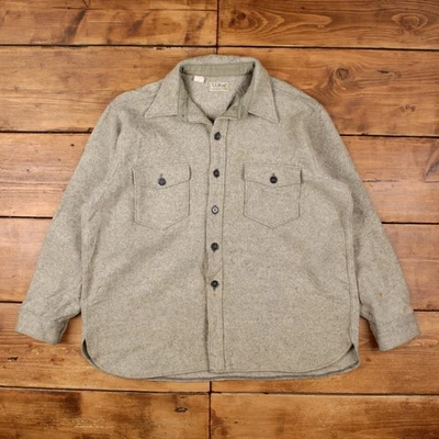 Vintage L.L.Bean Casual Shirt Button XL 90s Northwoods Mens Long Sleeve Grey - Image 1 of 4
